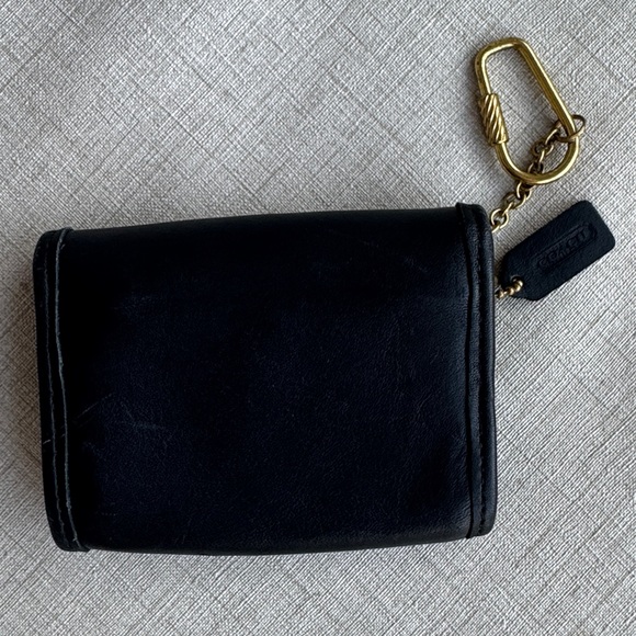 RARE Vintage Coach Black 7219 Multi Function Purse Mini - Picture 4 of 13